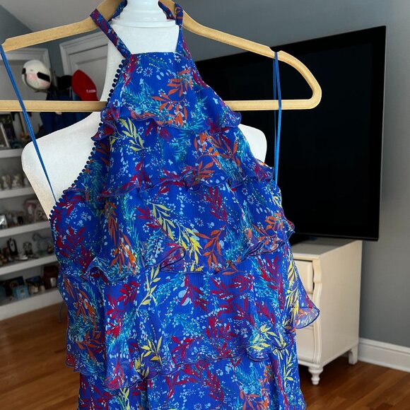 Solani Tiered Silk Baily Dress US size 4 - Picture 5 of 6